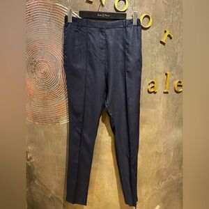 Bruuns bazaar Navy shimmer Coctail party formal Trousers NWT approx size 10